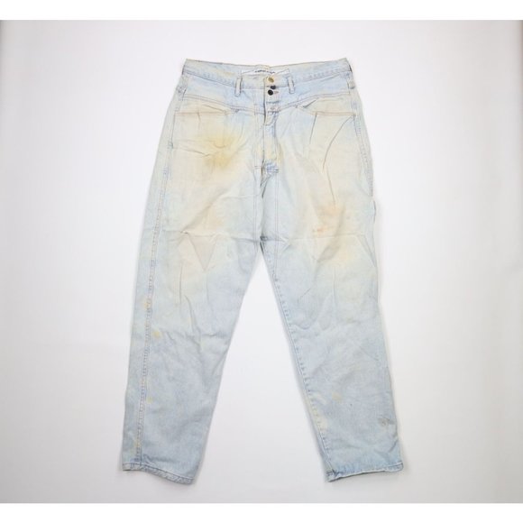 Vintage 90s Marithe Francois Girbaud 38x33 Thrashed Stonewash Baggy Jeans USA